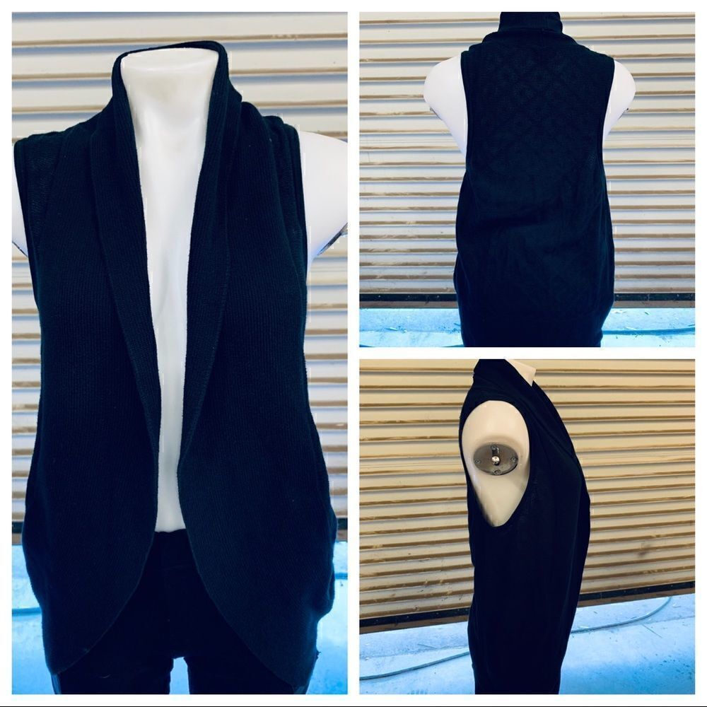 Gap black open front cardigan